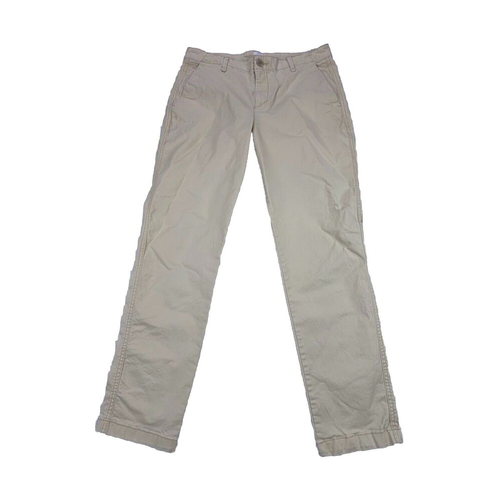 Gap Girlfriend Khaki Chino Pants Womens 6 Pale Yellow Pockets Preppy